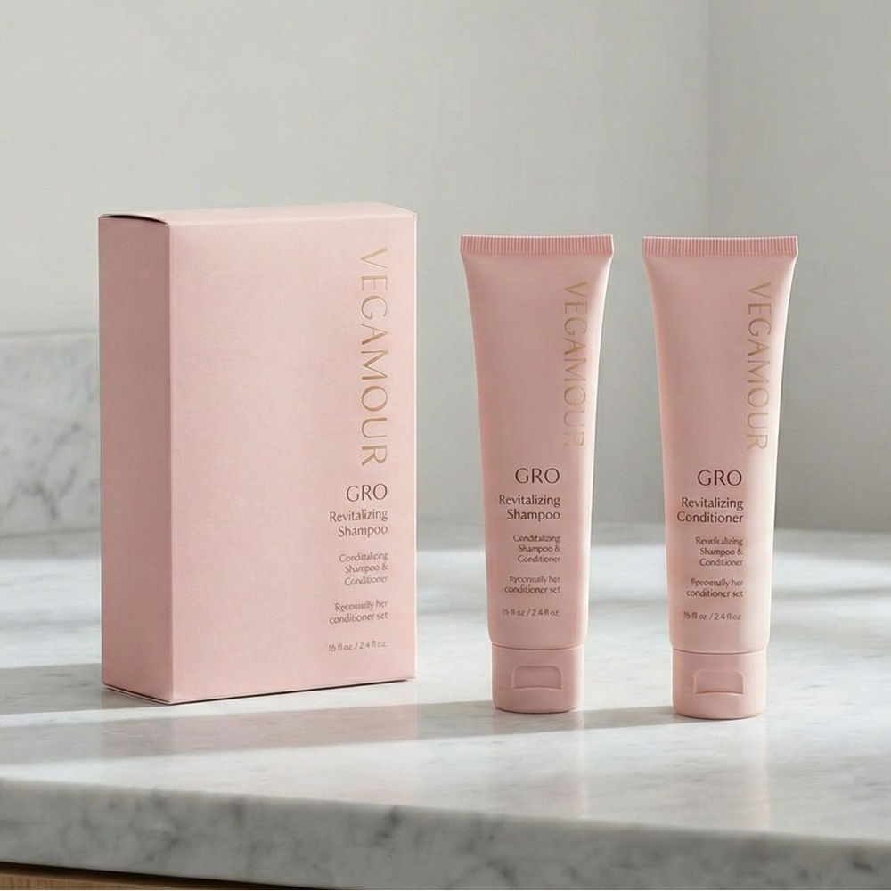 NWT Vegamour GRO Revitalizing Shampoo & Conditioner Travel Duo 15ml